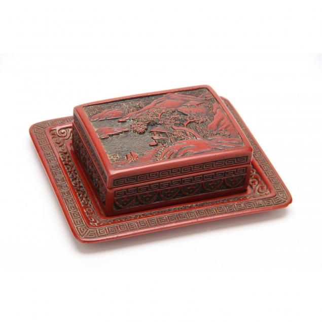chinese-cinnabar-lacquer-covered-box-with-tray