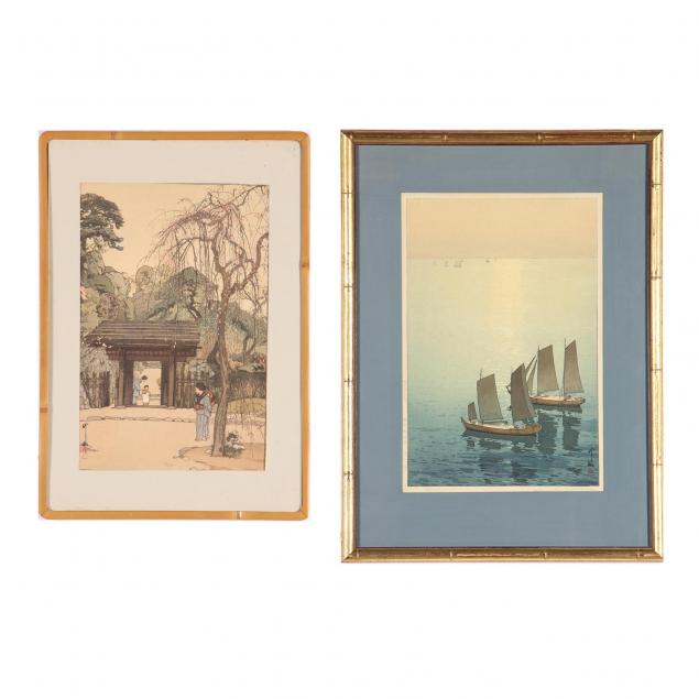 hiroshi-yoshida-1876-1950-two-japanese-woodblocks