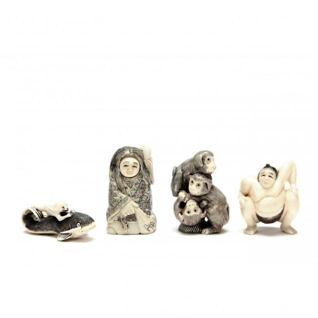 a-group-of-four-japanese-ivory-netsuke