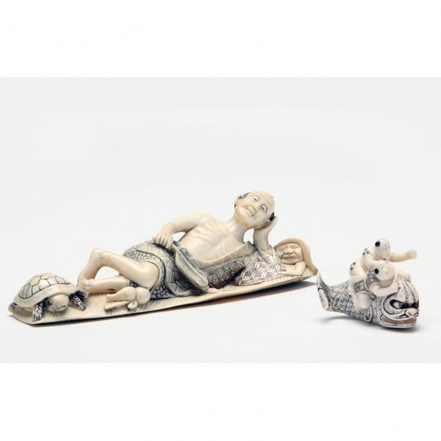 a-japanese-ivory-okimono-and-netsuke