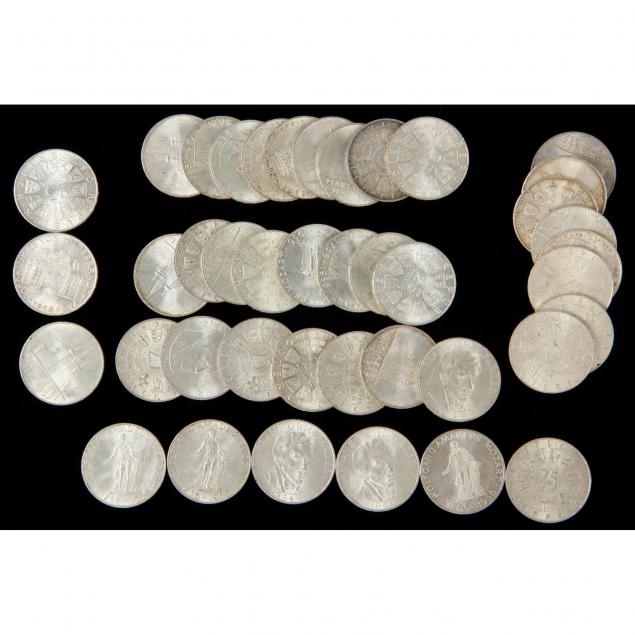 austria-41-mixed-25-schilling-silver-coins