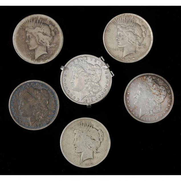 six-mixed-morgan-and-peace-silver-dollars