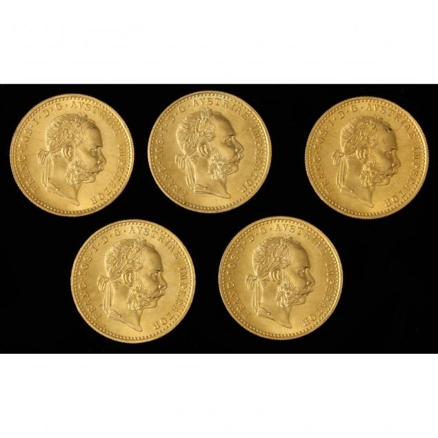 austria-five-5-1915-gold-trade-ducat-restrikes