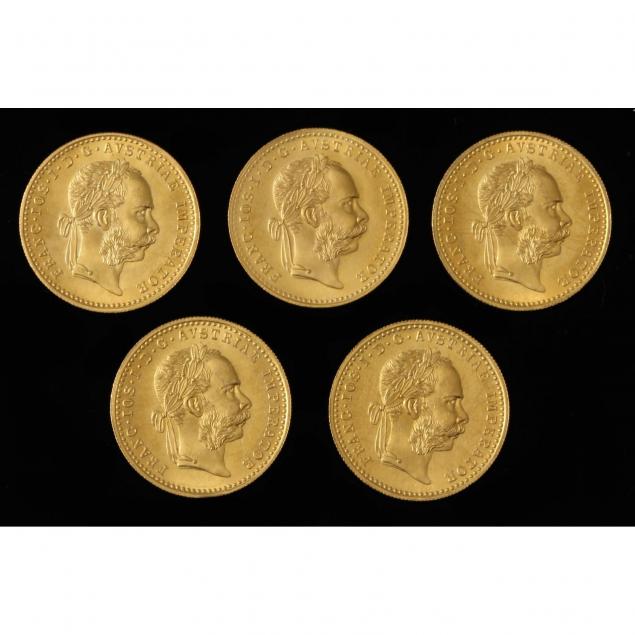 austria-five-5-1915-gold-trade-ducat-restrikes