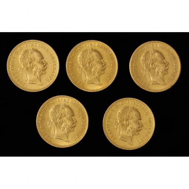 austria-five-5-1915-gold-trade-ducat-restrikes