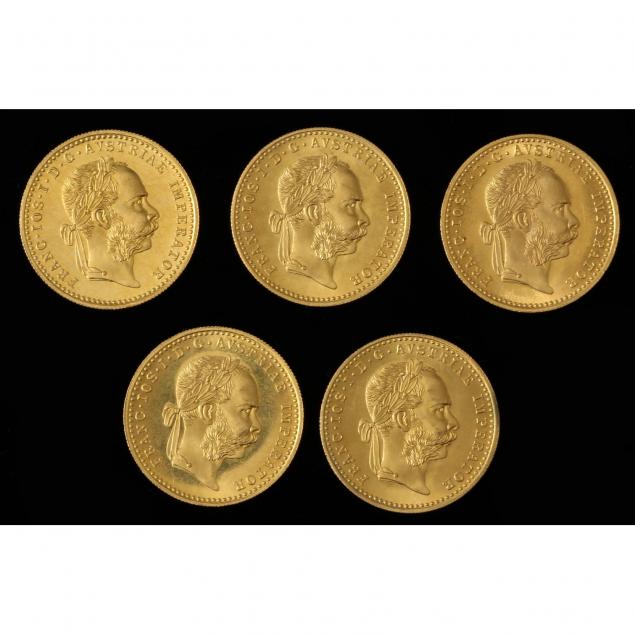 austria-five-5-1915-gold-trade-ducat-restrikes