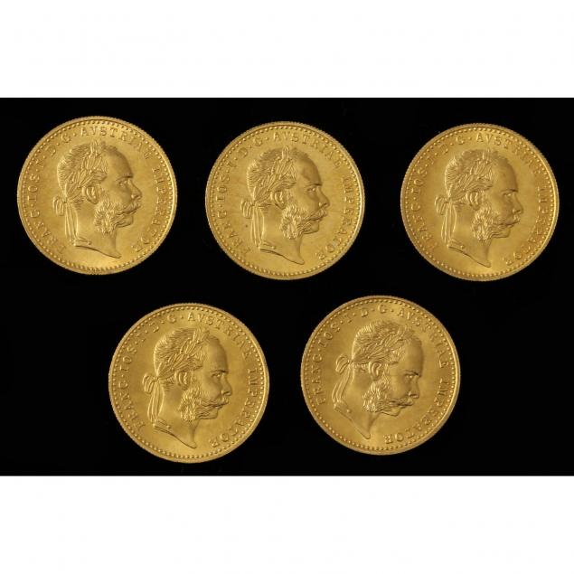 austria-five-5-1915-gold-trade-ducat-restrikes