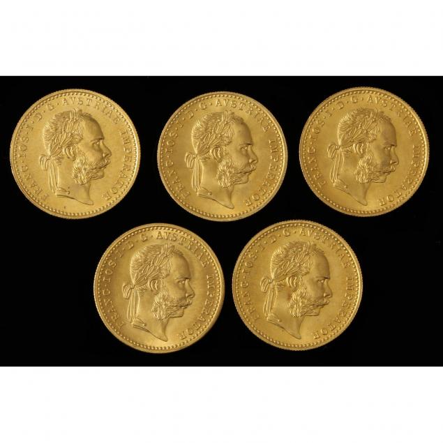 austria-five-5-1915-gold-trade-ducat-restrikes