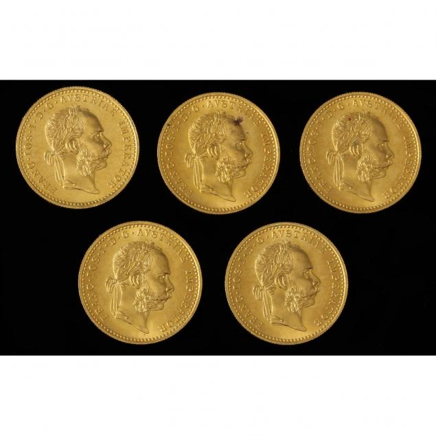 austria-five-5-1915-gold-trade-ducat-restrikes