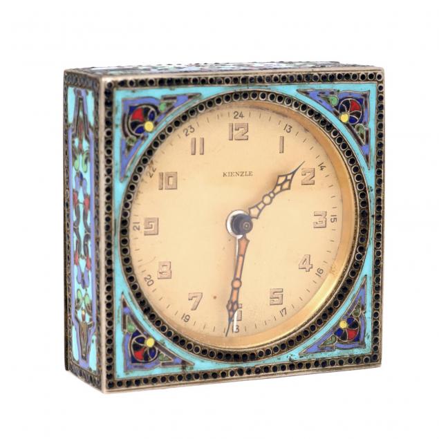 kienzle-art-deco-enameled-alarm-clock