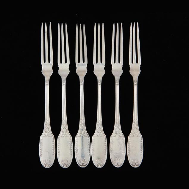 set-of-6-alvin-marie-antoinette-sterling-silver-strawberry-forks