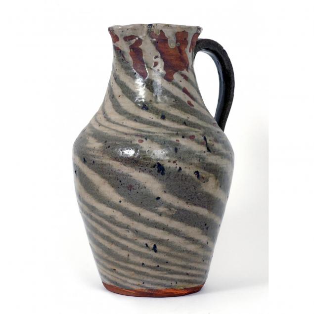 nc-pottery-large-burlon-craig-swirl-pitcher