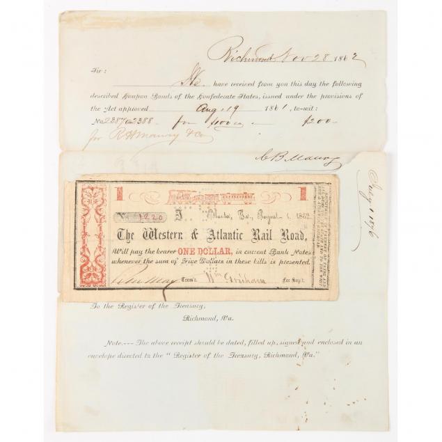 two-confederate-financial-documents