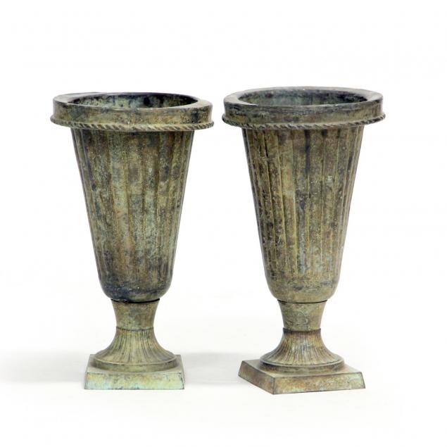 pair-of-bronze-tone-garden-urns