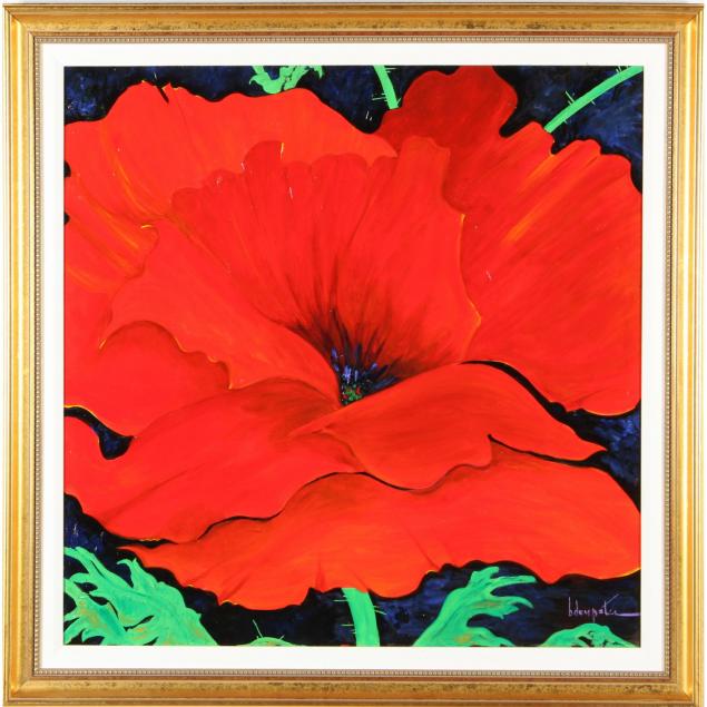 bonnie-m-dempster-raleigh-nc-20th-century-poppy-splash