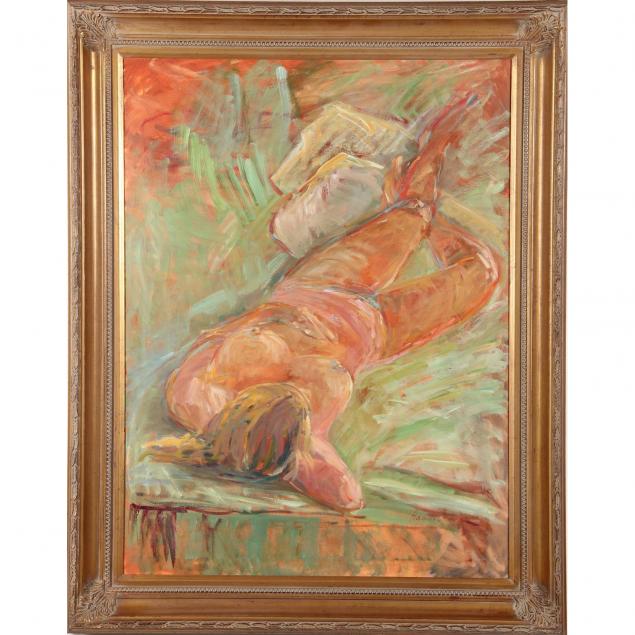 karen-hewitt-hagan-nc-20th-century-reclining-nude