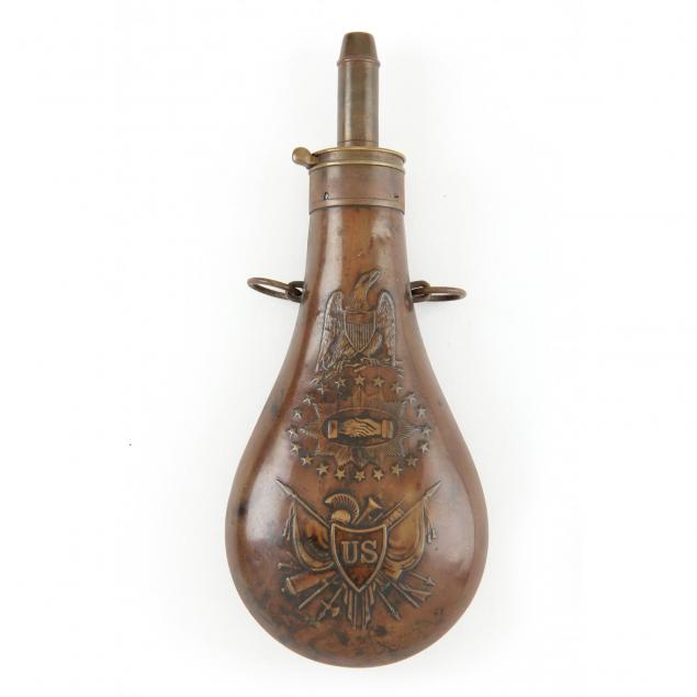 batty-martial-peace-powder-flask-dated-1854