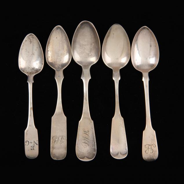 five-antique-silver-spoons