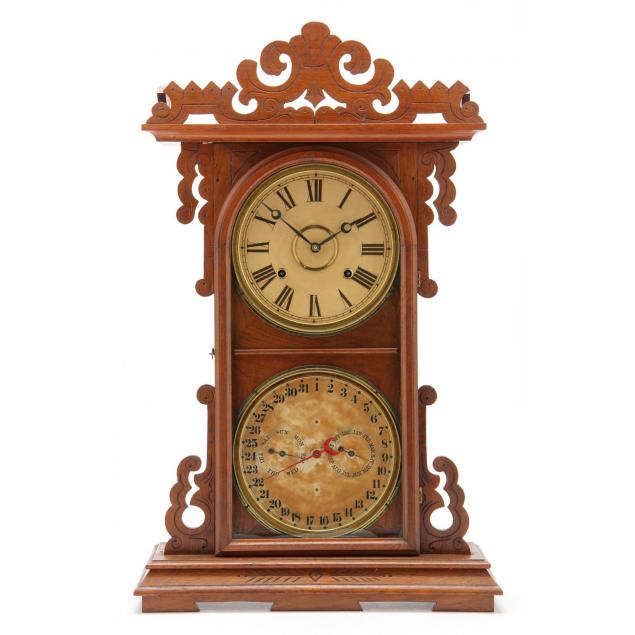 e-n-welch-mfg-co-calendar-clock