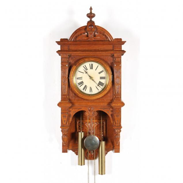 waterbury-clock-co-oak-wall-clock