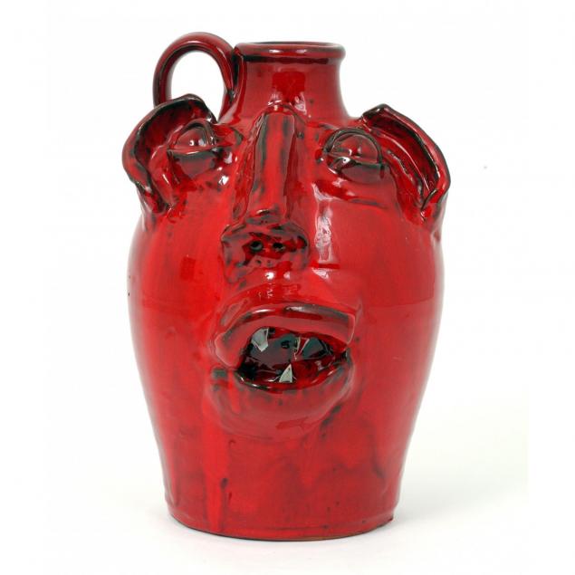 nc-folk-pottery-m-l-owens-face-jug