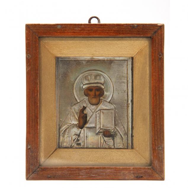 russian-icon-of-st-nicholas-with-silver-oklad