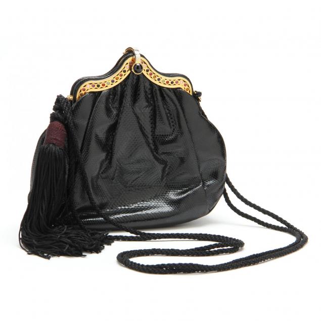 judith-leiber-black-shoulder-bag