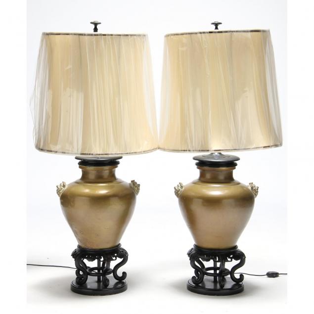 pair-of-large-chinese-brass-jardiniere-form-table-lamps