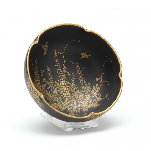 rare-japanese-black-satsuma-lobed-bowl