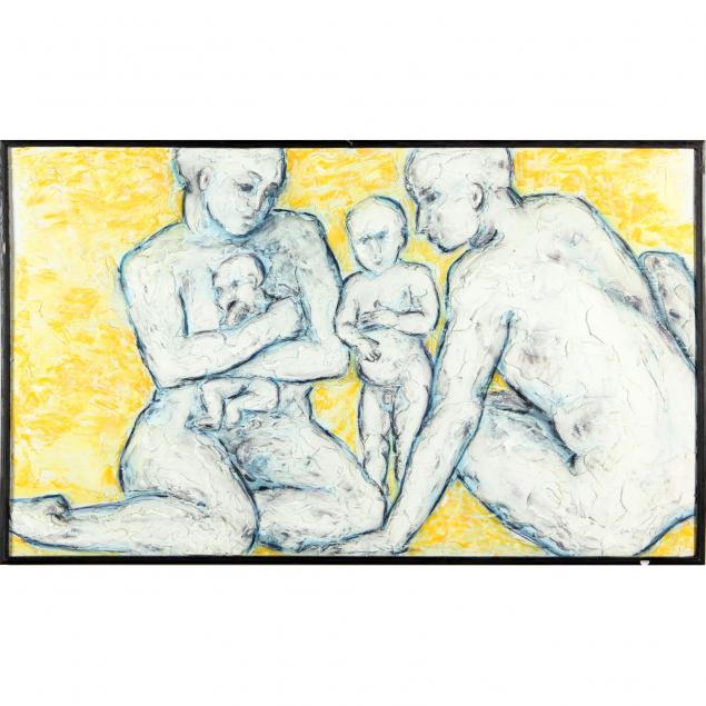 large-mixed-media-painting-of-a-family