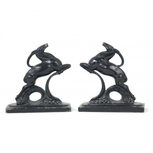 pair-of-art-deco-impala-bookends