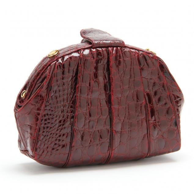 vintage-judith-leiber-crocodile-shoulder-bag