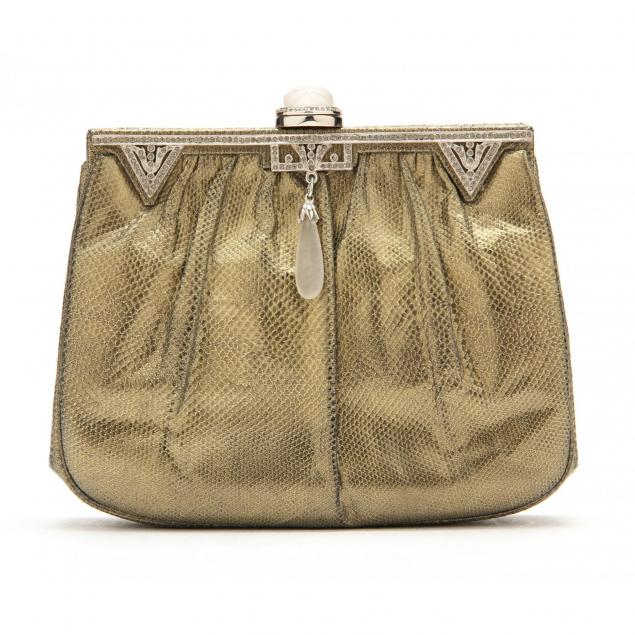 judith-leiber-gold-art-deco-evening-bag