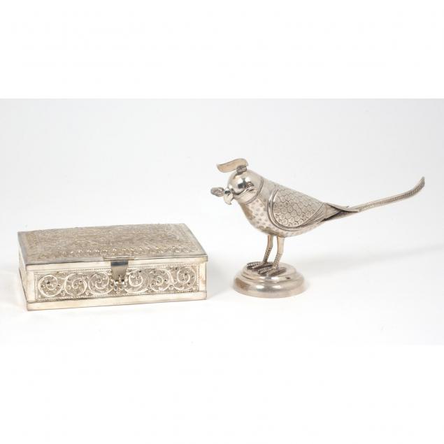 silver-parrot-table-ornament-dresser-box