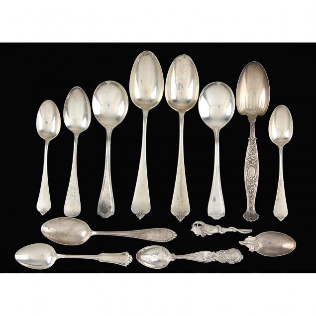 group-of-american-sterling-silver-spoons
