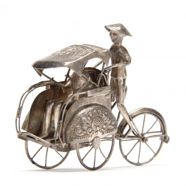 silver-miniature-of-a-rickshaw
