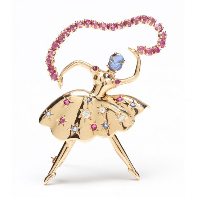 14kt-ruby-sapphire-and-diamond-ballerina-brooch