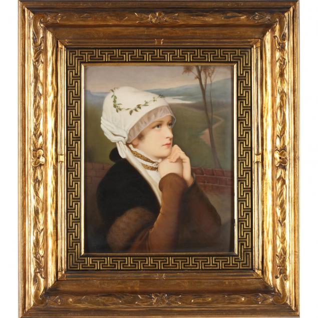 a-large-kpm-porcelain-plaque-of-a-young-woman