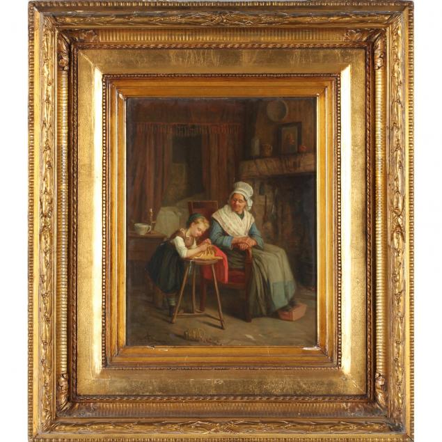 michel-arnoux-french-1833-1877-the-little-helper