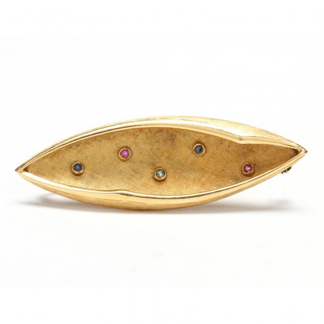 18kt-gemset-brooch-schilling