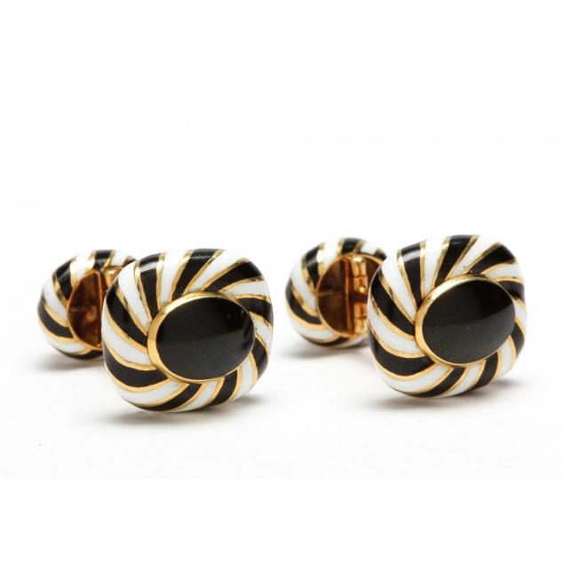 18kt-gold-and-enamel-cuff-links-david-webb