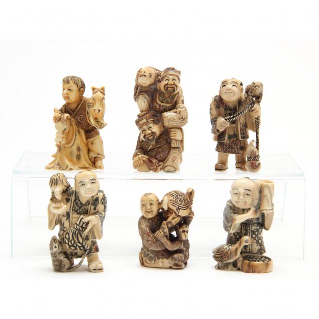 group-of-six-netsuke