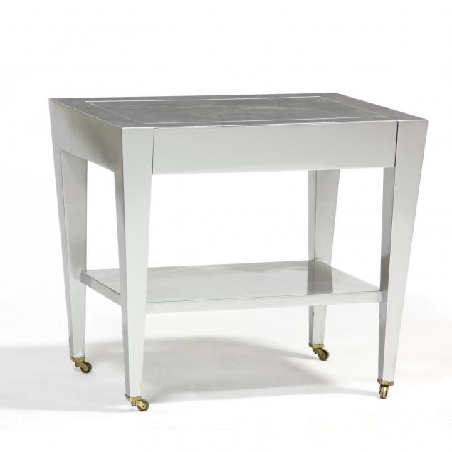 donghia-silver-lacquered-modernist-side-table