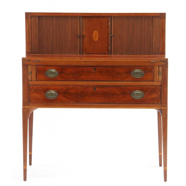 federal-inlaid-tambour-desk