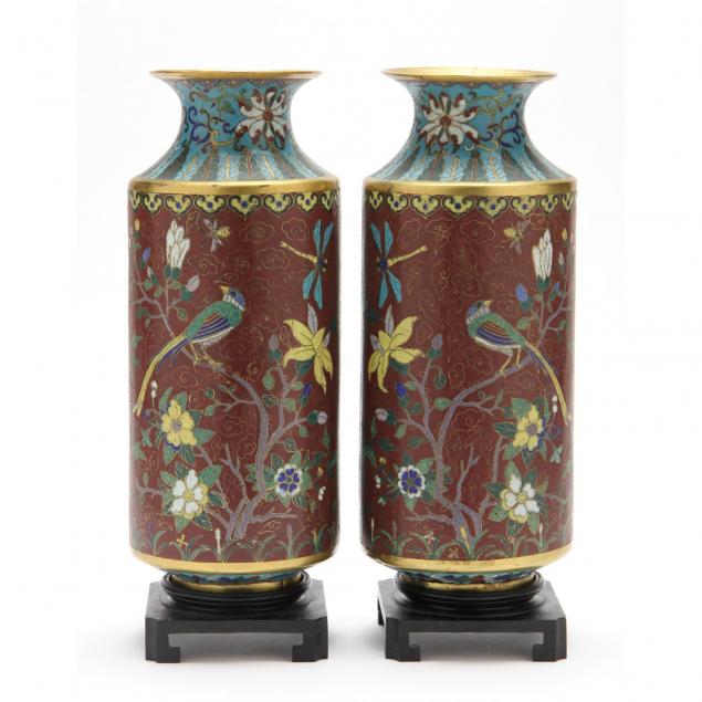 important-pair-of-cloisonne-vases