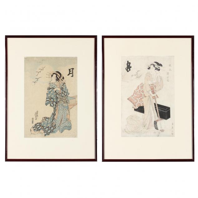 two-japanese-woodblock-prints