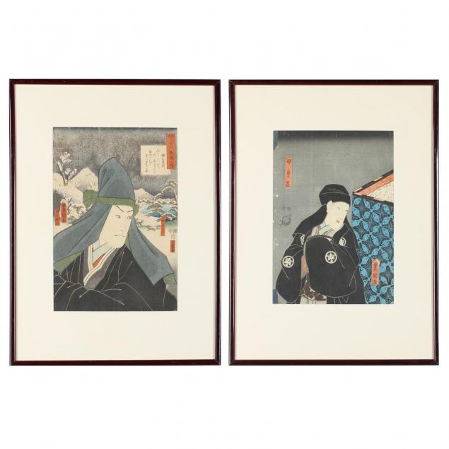 two-japanese-woodblock-prints-by-utagawa-toyokuni