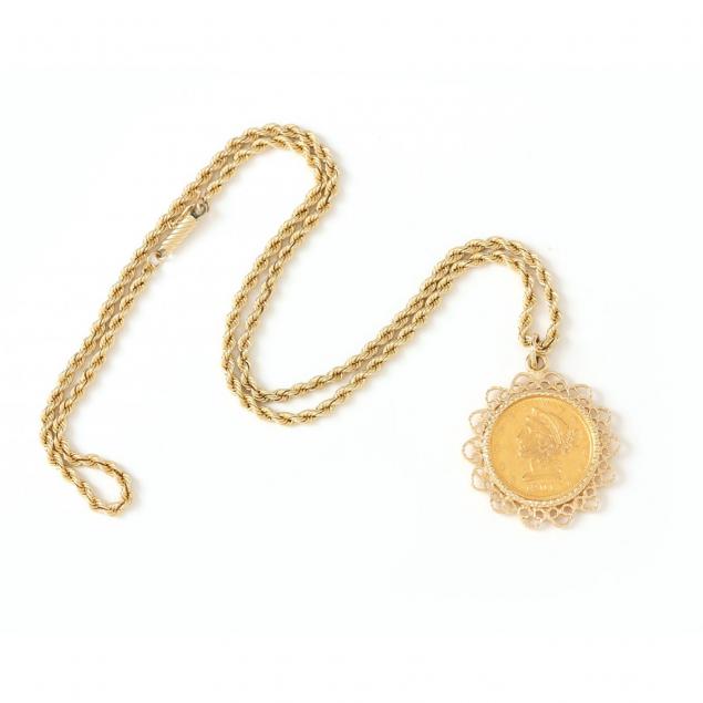 pendant-necklace-with-1901-s-5-gold-half-eagle