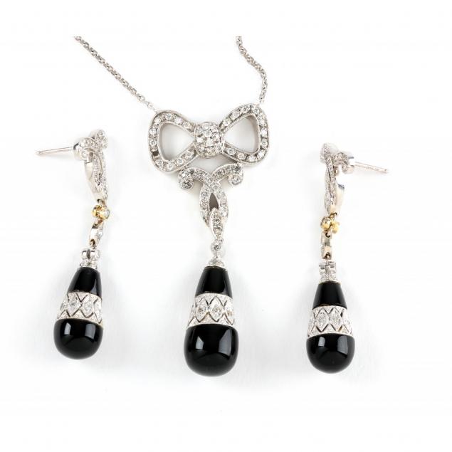 14kt-white-gold-onyx-and-diamond-demi-parure