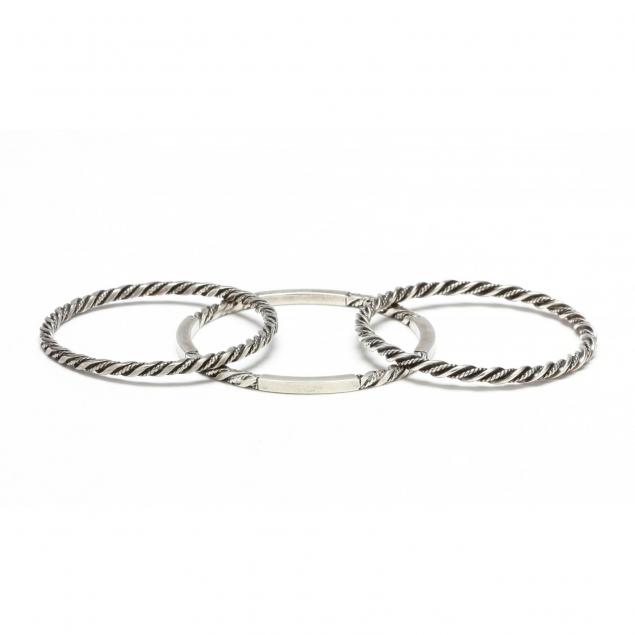 three-sterling-bracelets-georg-jensen